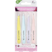 Brushworks The Complete Combination Tweezer Set (4 Pieces)